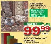 Assorted Silkies Rugs 60x100cm-Each