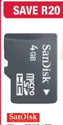 Sandisk Micro SDHC 16GB Memory Card