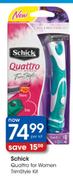 Schick Quattro For Women Trimstyle Kit-Per Kit