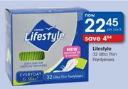 Lifestyle 32 Ultra Thin Pantyliners-Per Pack