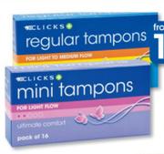  Clicks 16 Mini Tampons 