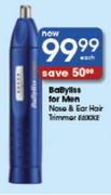 Babyliss For Men Nose & Ear Hair Trimmer-Each