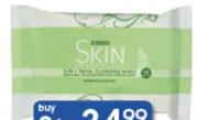 Clicks Skin Essentials 60 3-In-1 Facial Cleansing Wipes