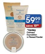 Yardley Oatmeal Foundation Or Prossed Powder-Each