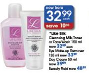 Like Silk Cleansing Milk,Toner Oe Face Wash-150ml Each