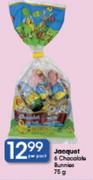 Jacquot 6 Chocolate Bunnies-75g Per Pack
