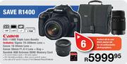Canon EOS 1100D Triple Lens Bundle