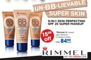 Rimmel BB Cream Light,Medium Or Medium/Dark Each