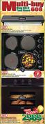 Defy Extractor Fan-600mm + Defy Slimline Solid Hob +  Defy 600E Stainless Steel Undercounter Oven