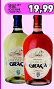 Graca Dry White/Rose Wine-750ml each