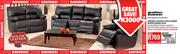 Ventura 3 Action 3 Piece Leather Uppers Lounge Suite