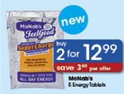 Menob's 5 Energy Tablets-2's Pack