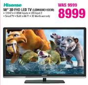 Hisense 50" 3D FHD LED TV(LEDN50K316X3D)