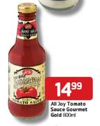 All Joy Tomato Sauce Gourmet Gold-800ml