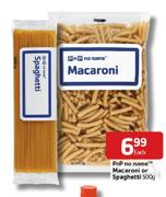 PnP no name Macaroni or Spaghetti-500gm Each