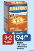 Bestum Multi-Nutrient With Probiotics 30 Tablets-Per Pack