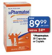 Pharmaton 30 Capsules Or Caplets-Per Pack
