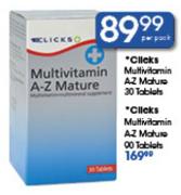 Clicks Multivitamin A-Z Mature 30 Tablets-Per Pack