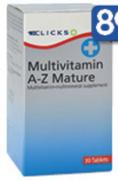 Clicks Multivitamin A-Z Mature 90 Tablets-Per Pack