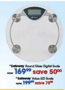 Safeway Round Glass Digital Scale