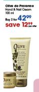 Olive De Provence Hand & Nail Cream-2x100ml