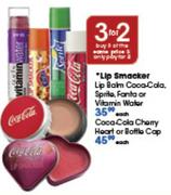 Lip Smacker Lip Balm Coca-Cola,Sprite,Fanta Or Vitamin Water-Each