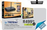 Trendnet Wireless N 150Mbps Router + 150Mbps USB Adapter Bundle