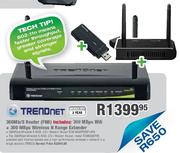 Trendnet 300Mb/s Router(FNB)