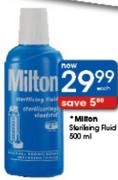 Milton Sterilising Fluid 500Ml-Each