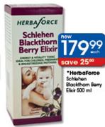 Herba Force Schlehen Blackthorn Berry Elixir 500Ml-Each