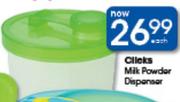 Clicks Milk Powder Dispenser-Each