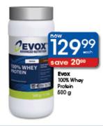 Evox 100% Whey Protein-600g Each