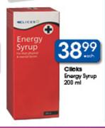 Clicks Energy Syrup-200ml Each