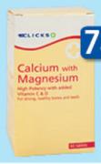 Clicks Calcium With Magnesium Tablets-60's Per Pack