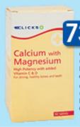 Clicks Calcium With Magnesium Tablets-90's Per Pack