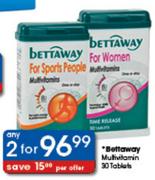Bettaway Multivitamin Tablets-2x30's
