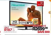Hisense 32" HD Ready LED TV 