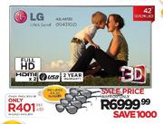 LG 42" (107cm) Full HD 3D LED TV (42LA6130)