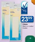 Clicks Men's or Ladies' Insoles - Per Pair