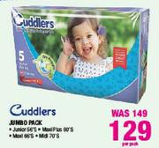 Cuddlers Jumbo Pack Junior-56's/Maxi Plus-60's/Maxi-66's/Midi-70's Per Pack