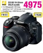 Nikon D3100 18-55mm DSLR Bundle