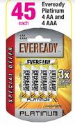 Eveready Platinum 4 AA And 4AAA-Each