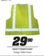 Safety Waist Coat Orange/Yellow Green