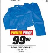 Royal Blue Overall (Size 34-44)-2 Piece