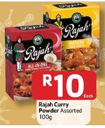 Rajah Curry Powder Assorted-100g Each