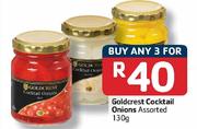 Goldcrest Cocktail Onions-3 x 130g Each