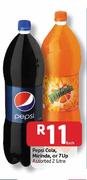 Pepsi Cola, Mirinda or 7Up Assorted-2 Ltr Each