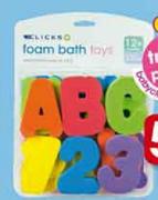 Clicks Foam Bath Letters-Each
