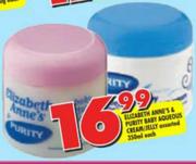 Elizabeth Anne's Purity Baby Aqueous Cream/Jelly Assorted-350ml Each