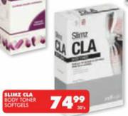 Slimz Cla Body Toner Softgels-30's Each